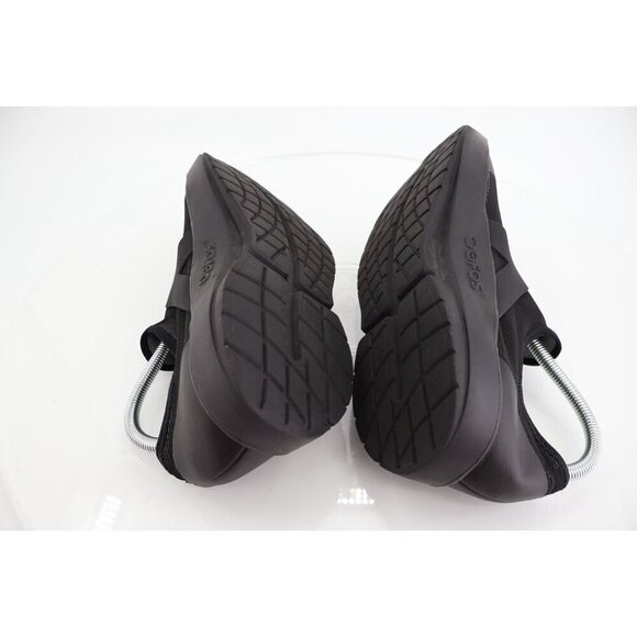 Oofos OOmg Fibre Low Shoes Men’s Size 10 Black Gray Slip On Comfort Sneakers
